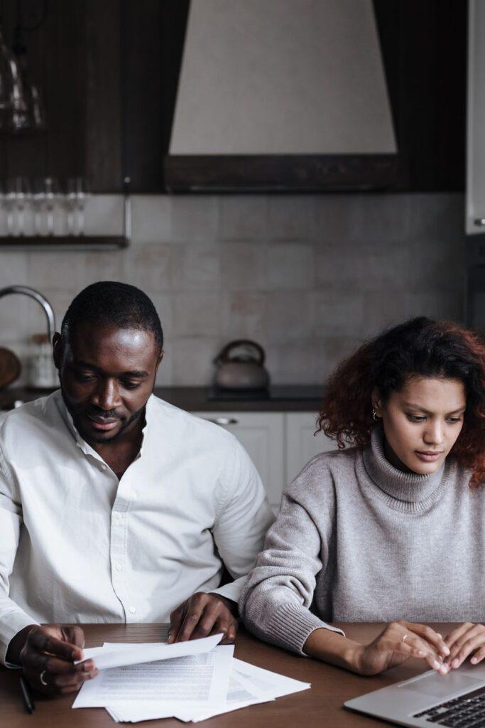 Illustration of How Couples Approach Career Changes That Affect Household Income